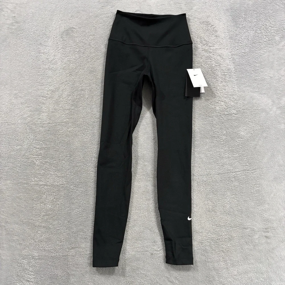 NEW Nike One Dri-FIT Women's XS High Rise Full Length Training Leggings Black
